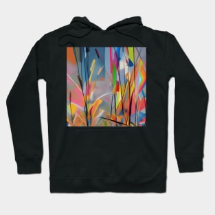 Wild Grasses Abstract Hoodie